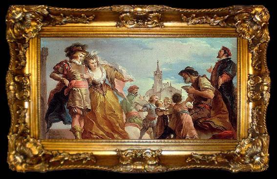 framed  Giuseppe Cades Meeting of Gautier, ta009-2